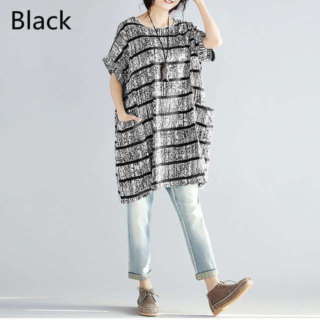 Celmia Fashion Women Striped Dress Oversized Short Sleeve Pockets Shirt Dress 2018 Summer Top Casual Loose Vestido Plus Size 5XL Sold Stock App Demo