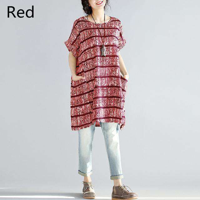 Celmia Fashion Women Striped Dress Oversized Short Sleeve Pockets Shirt Dress 2018 Summer Top Casual Loose Vestido Plus Size 5XL Sold Stock App Demo