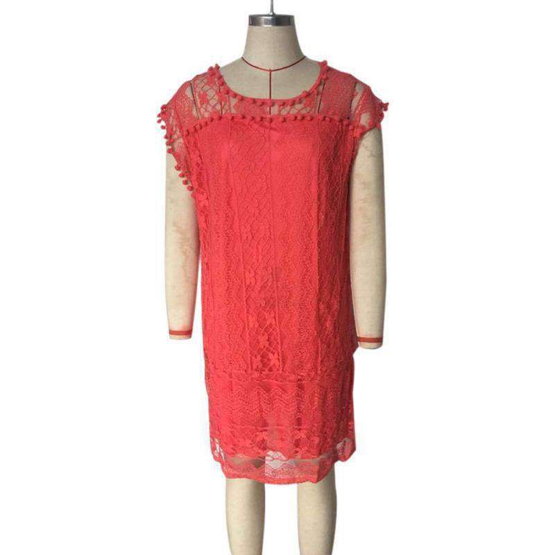 Ladies Summer White Lace Elegant Sleeveless Dress Beach Skirt Sold Stock App Demo