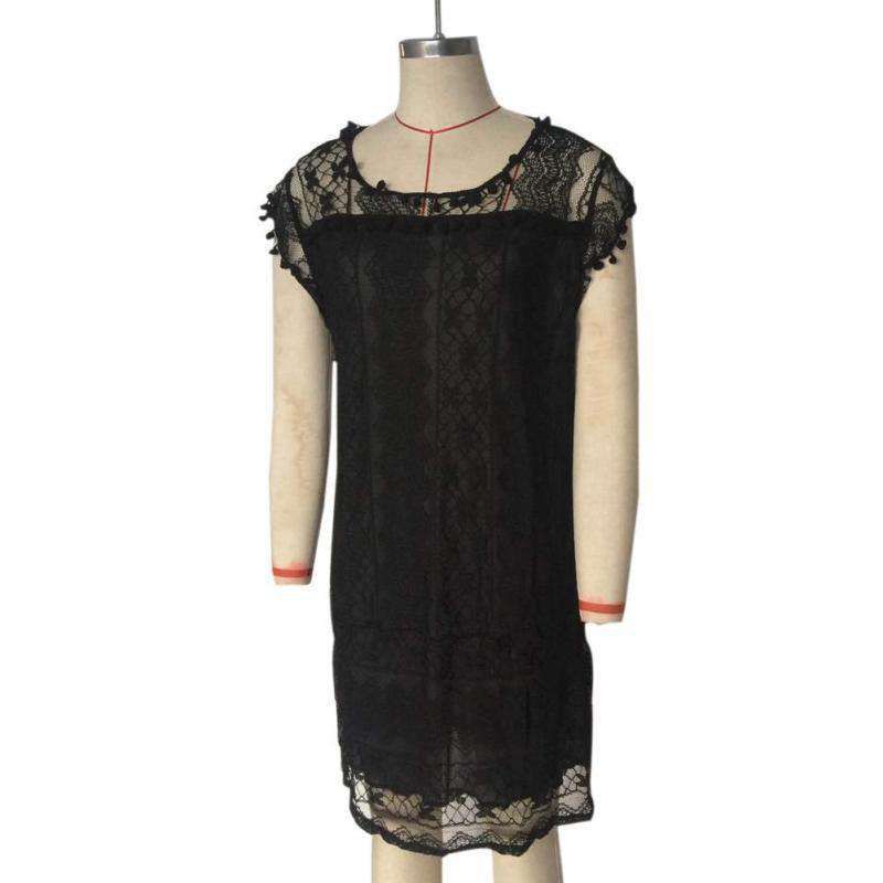 Ladies Summer White Lace Elegant Sleeveless Dress Beach Skirt Sold Stock App Demo