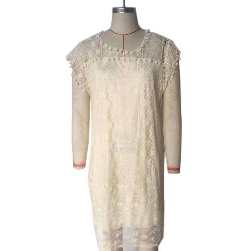 Ladies Summer White Lace Elegant Sleeveless Dress Beach Skirt Sold Stock App Demo