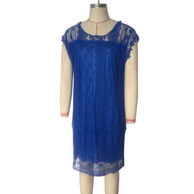 Ladies Summer White Lace Elegant Sleeveless Dress Beach Skirt Sold Stock App Demo