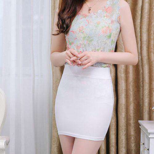Women Sexy Mini Skirt Slim Seamless Stretch Tight Short Pencil Skirt Candy Dress Sold Stock App Demo