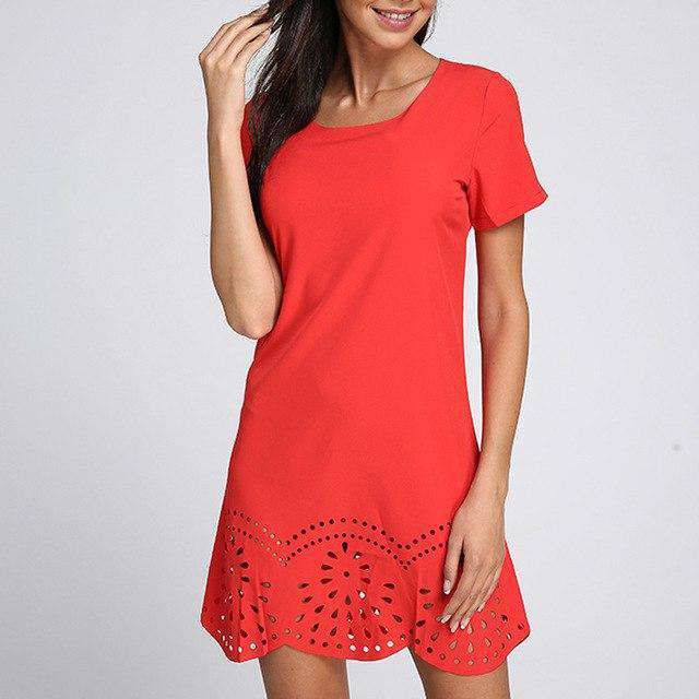 Summer Women Shirt Dress 2019 Elegant Short Sleeve Mini Dresses Female Casual Top Solid Vestidos Robe Plus Size Party Sundress Sold Stock App Demo